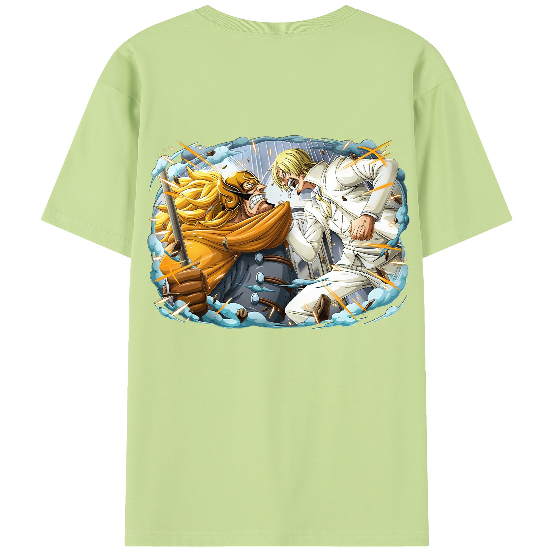 ワンピース サンジ ONE PIECE Sanji 綿100％半袖Tシャツ（背面プリント）